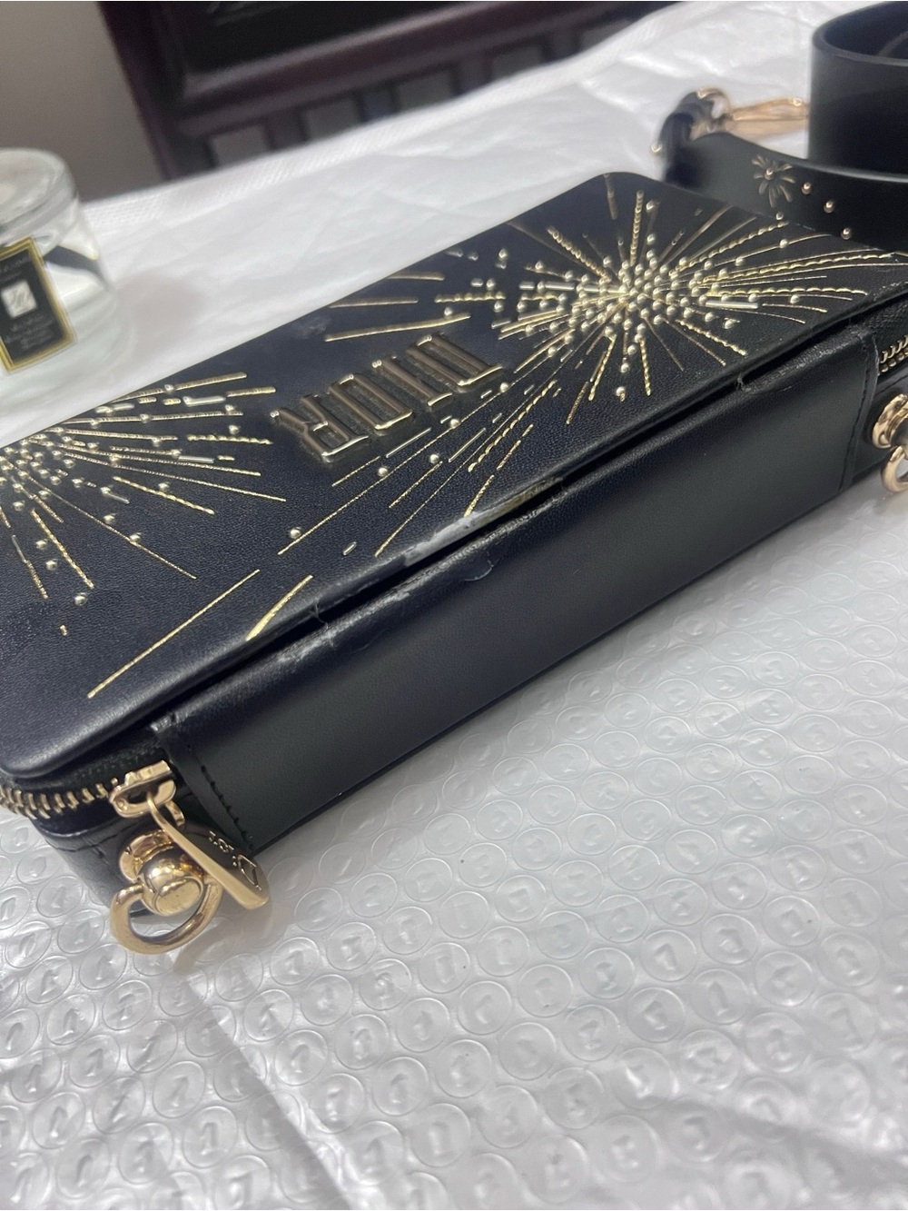 【DIY】Used Dior Convented Cosmetic Pouch Crossbody Bag with strap - Picture 5 of 9